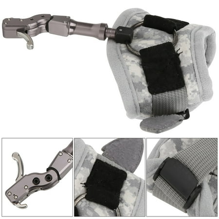 Vbest life Wrist Strap Bow Trigger,318 Hook Type Wrist Strap Archery Trigger Compound Outdoor Bow Shooting Assist Release Aid Accessory